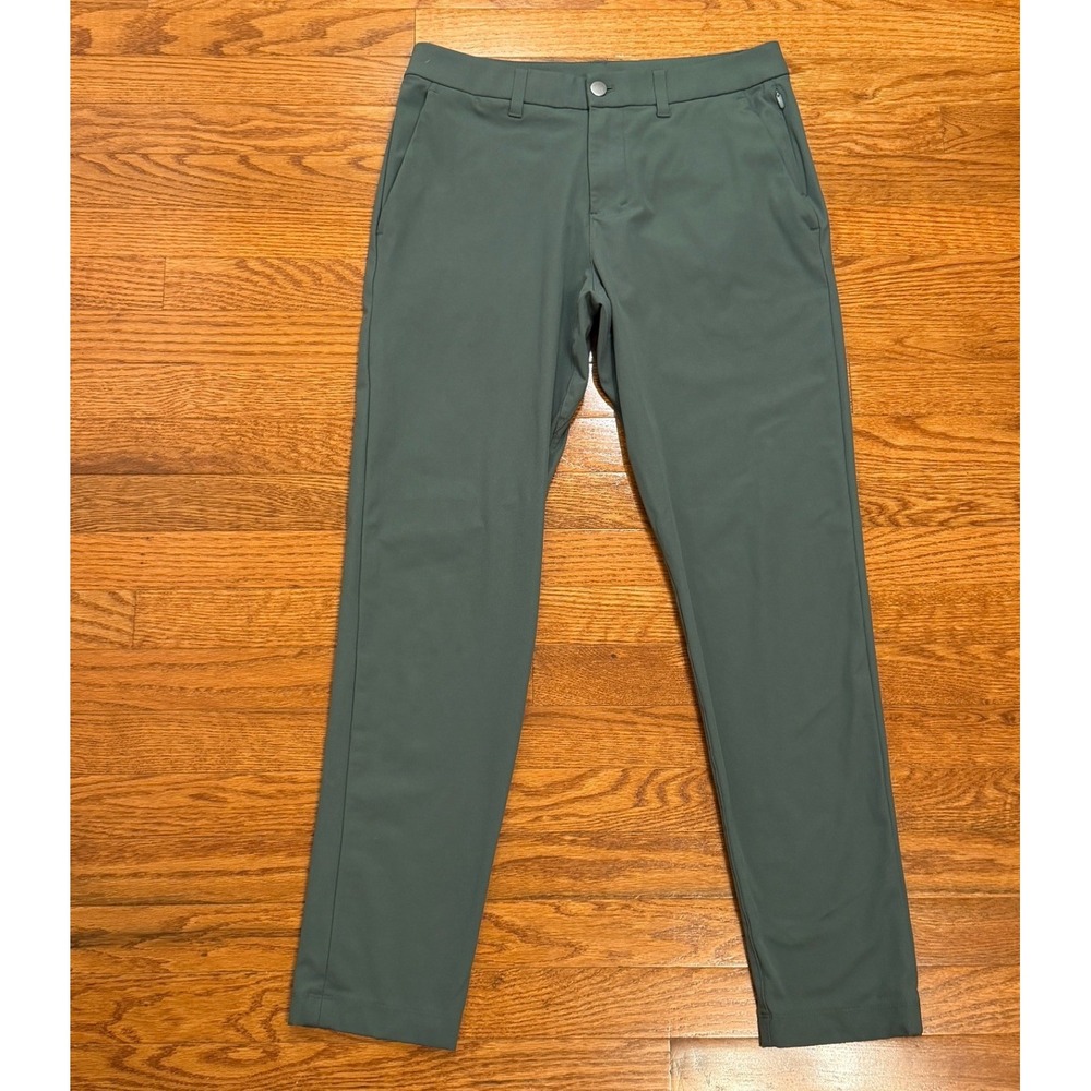 Lululemon ABC Pants Mens 30x29 Green Slim Performance Golf Chino Casual LM5A4OS